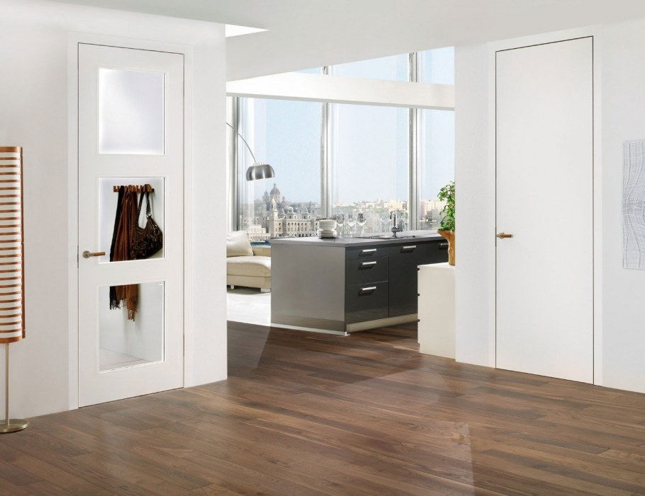 Двери профиль Дорс u1 черный ручки