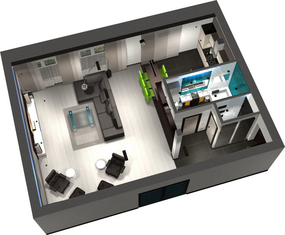 Студия 28 кв м планировка