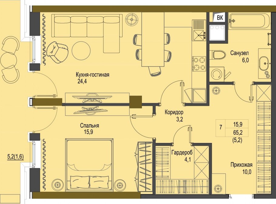 План французских квартир