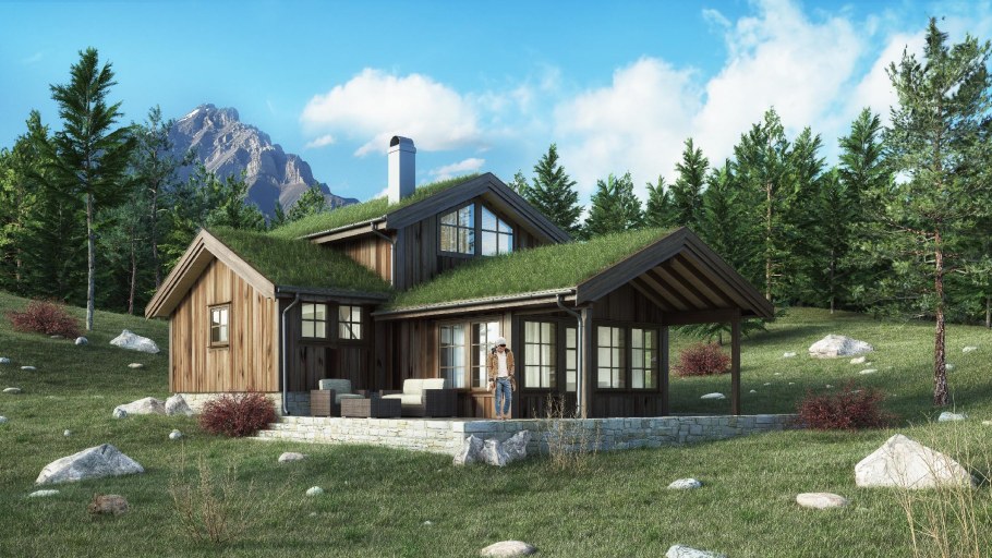 Каркасный дом в норвежском стиле