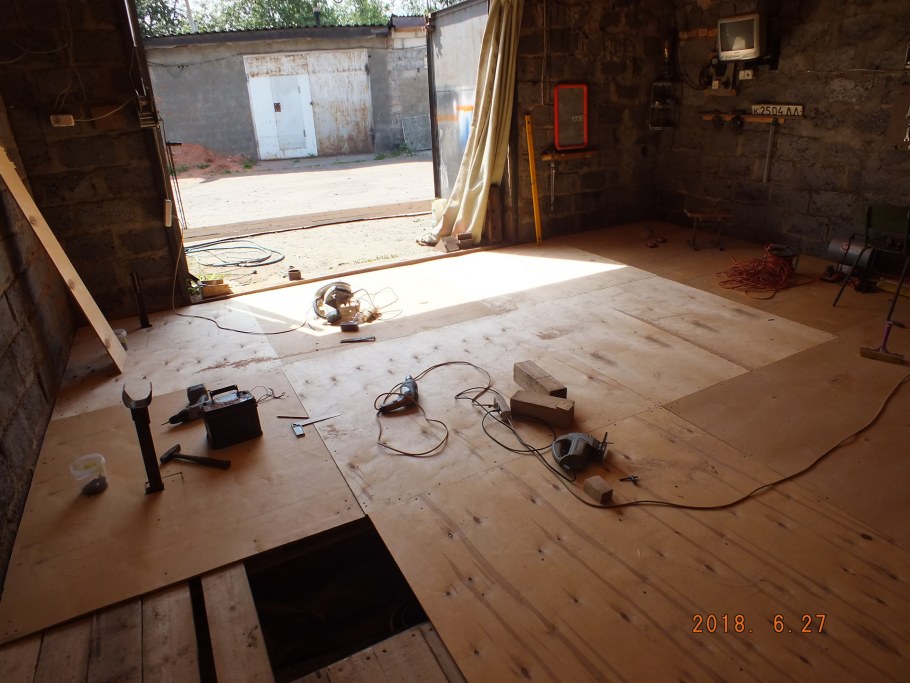 Обустройство бокса для ремонта газели