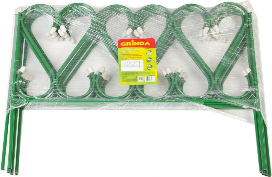 Декоративный забор Grinda "Ренессанс" металлический, 50x345см 422263