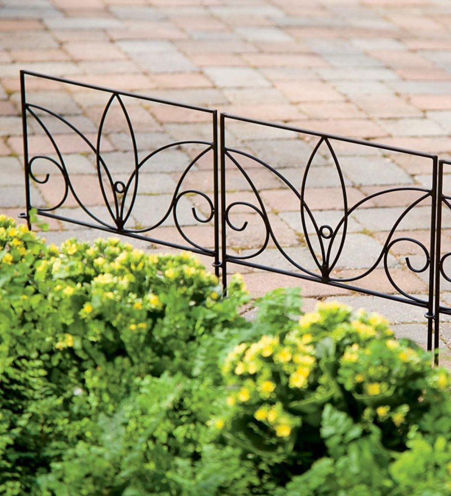 Ограждения для клумб из металла