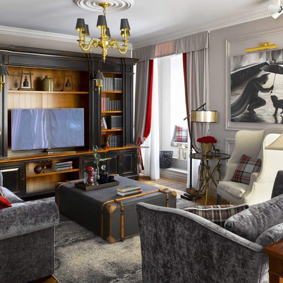 Гостиная в американском стиле