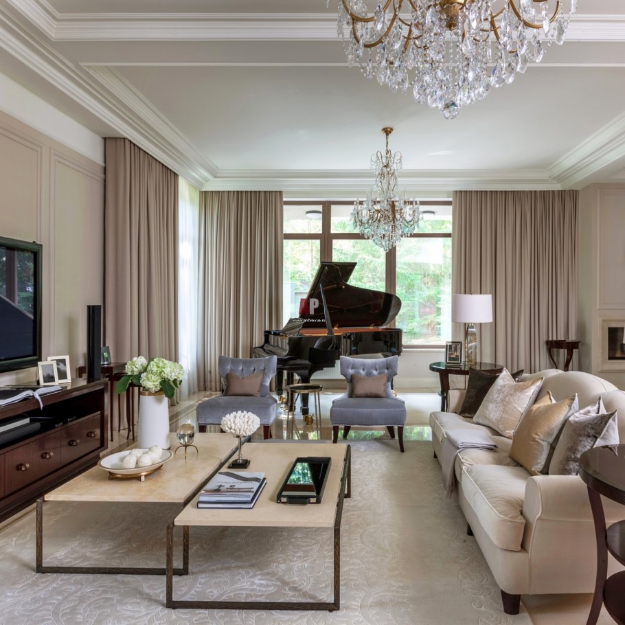 Квартира в стиле американская классика