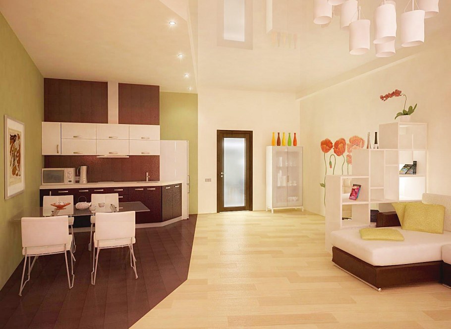 Однокомнатная студия отделка