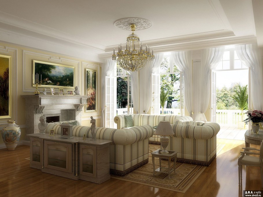 Античный стиль в интерьере