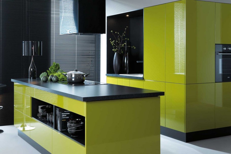 Кухня олива Модерн 2020