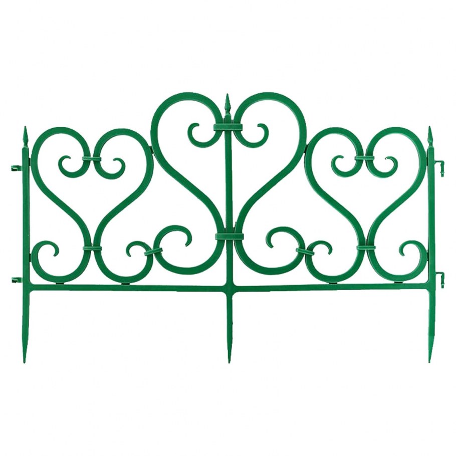 Декоративное ограждение «ажурное» (0,25 × 3 м, чёрный)