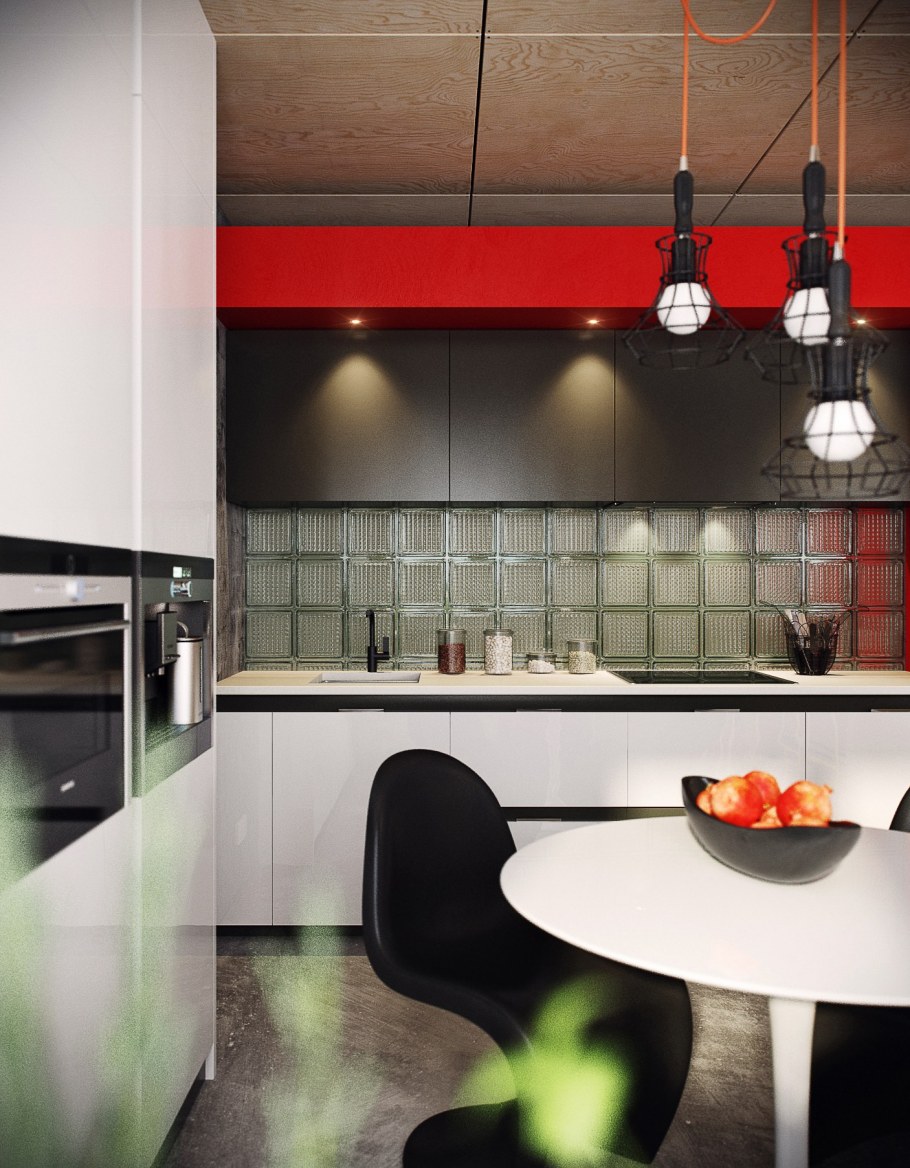 Фартук для кухни лофт