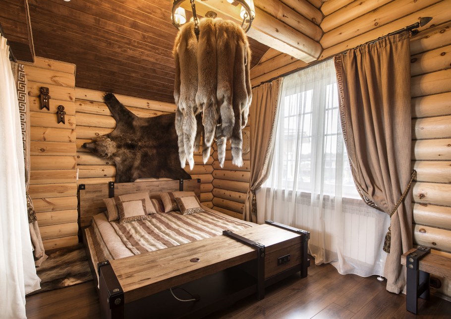 Интерьер гостевого домика на даче