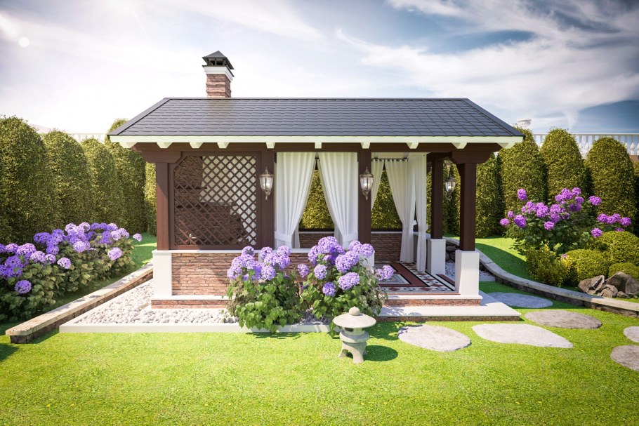 Беседка барбекю Гельвеция