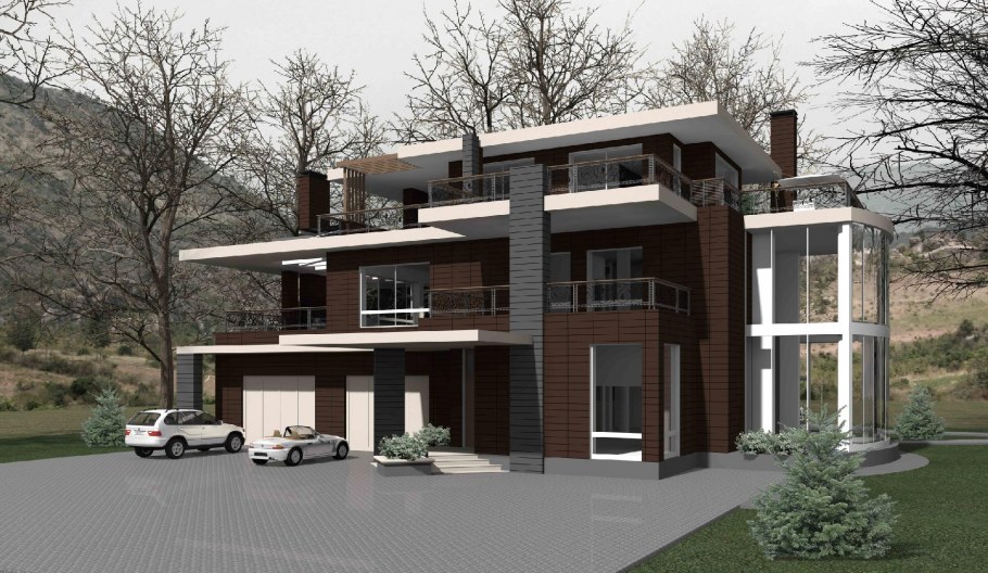 Усадебный жилой дом проект