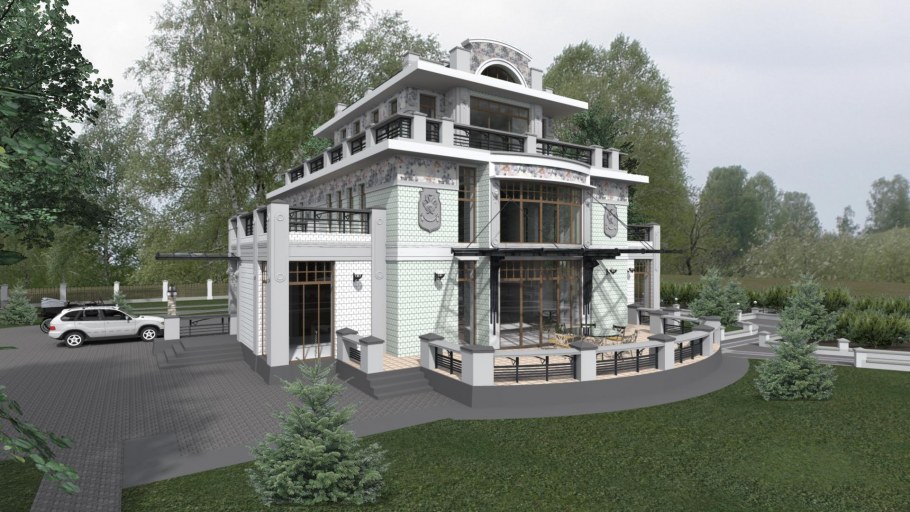 Жилой дом усадебного типа проект