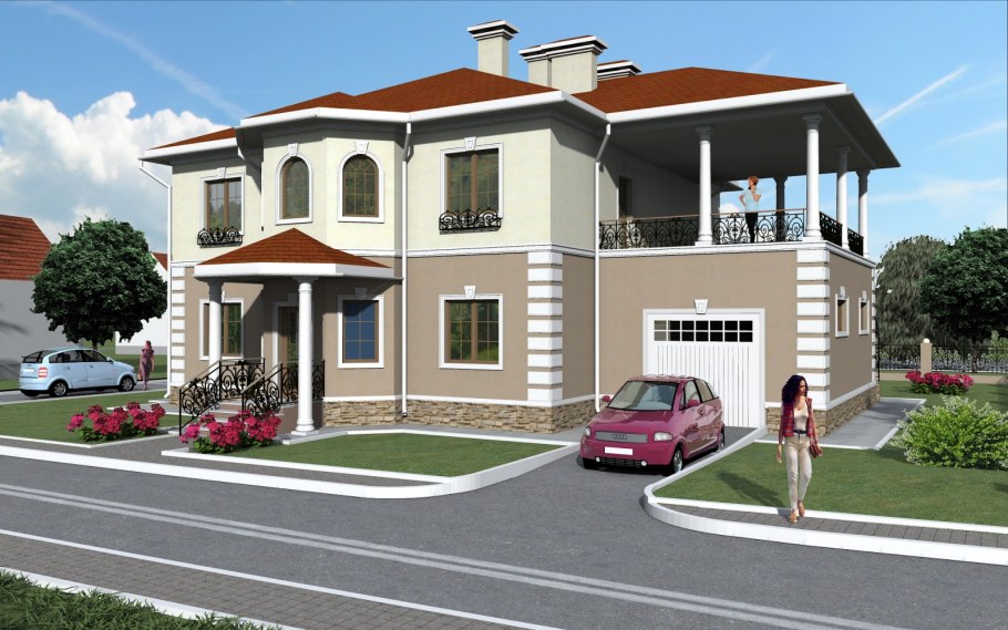 Усадебный жилой дом проект