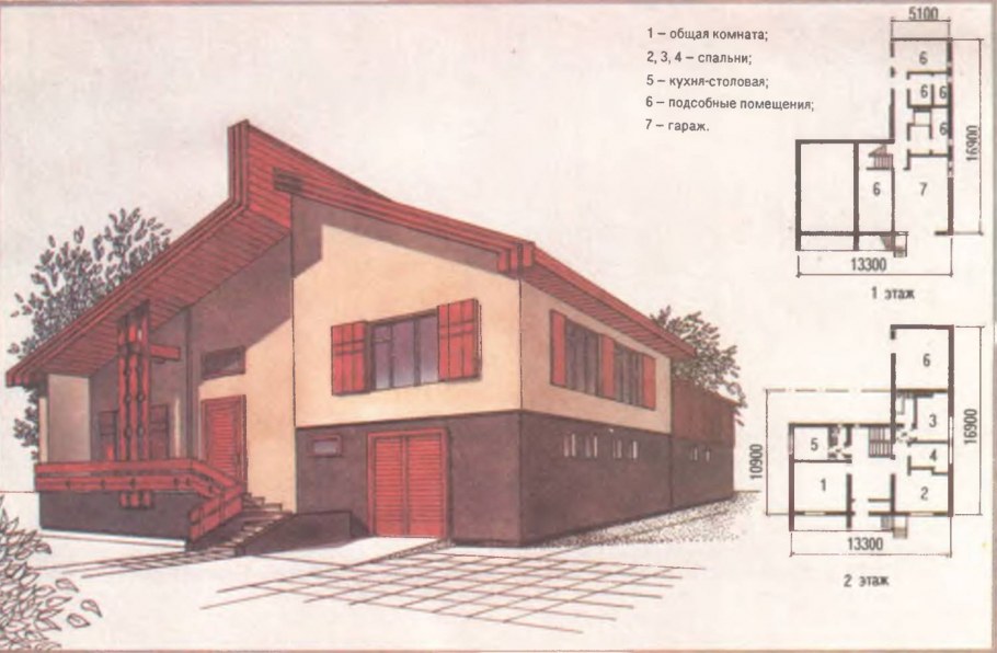 План дома усадебного типа