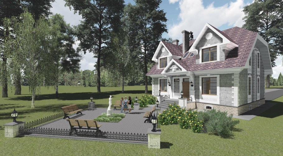 Дом усадебного типа