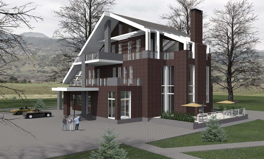 Жилой дом усадебного типа проект