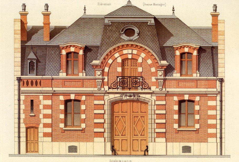 Здание 19 века архитектурная отмывка фасада