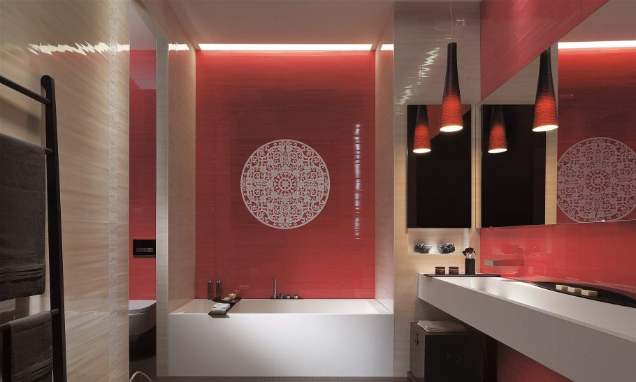 Плитка в японском стиле для ванной