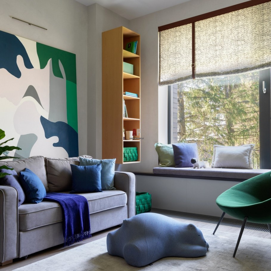 Эко стиль синий с черным