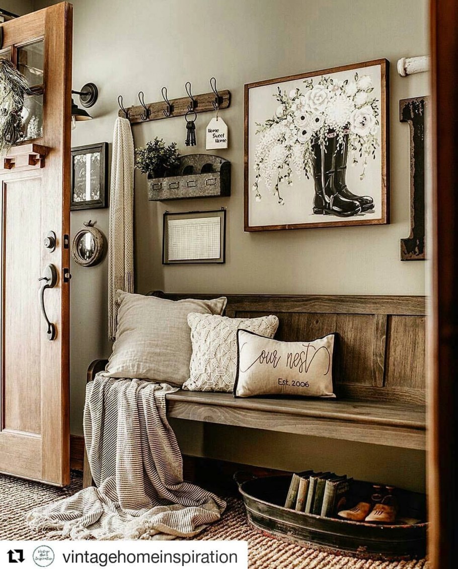 Коридор в винтажном стиле