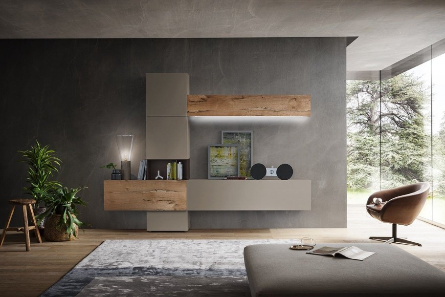 Стенка в гостиную в стиле Минимализм