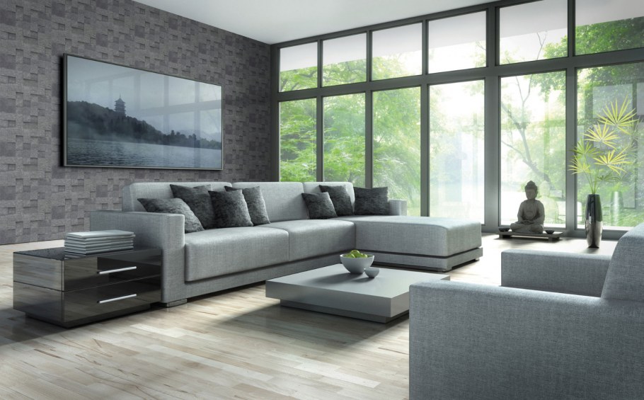 Цвет графит в интерьере