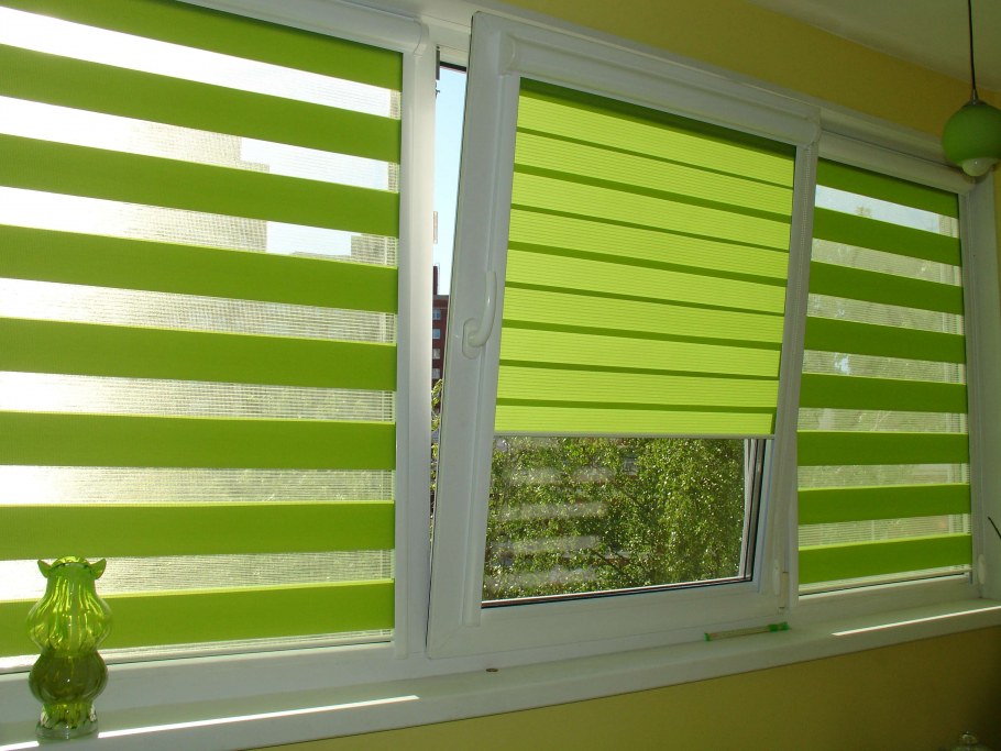 Рольшторы Зебра день ночь