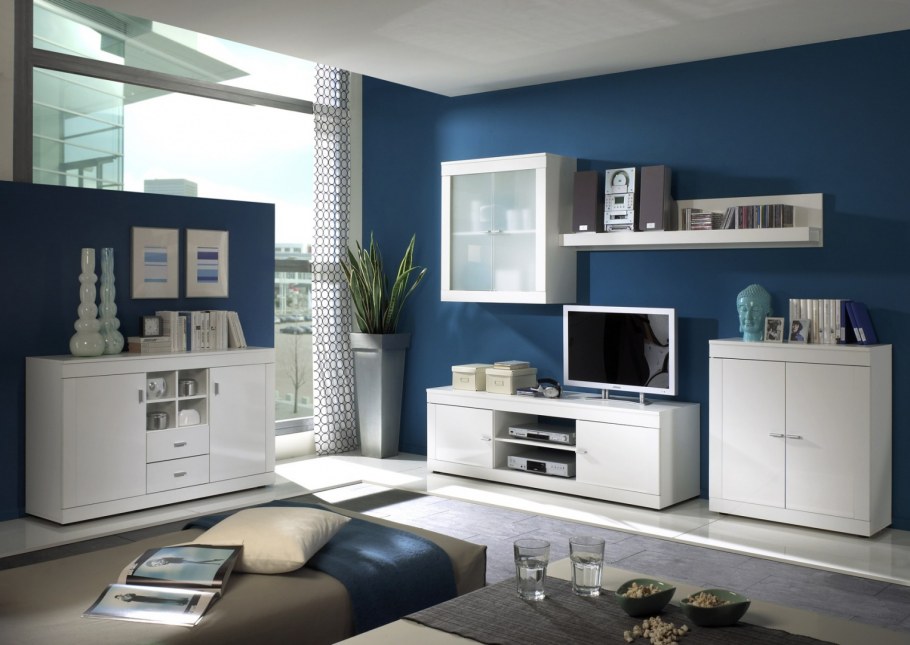 Белая мебель для гостиной