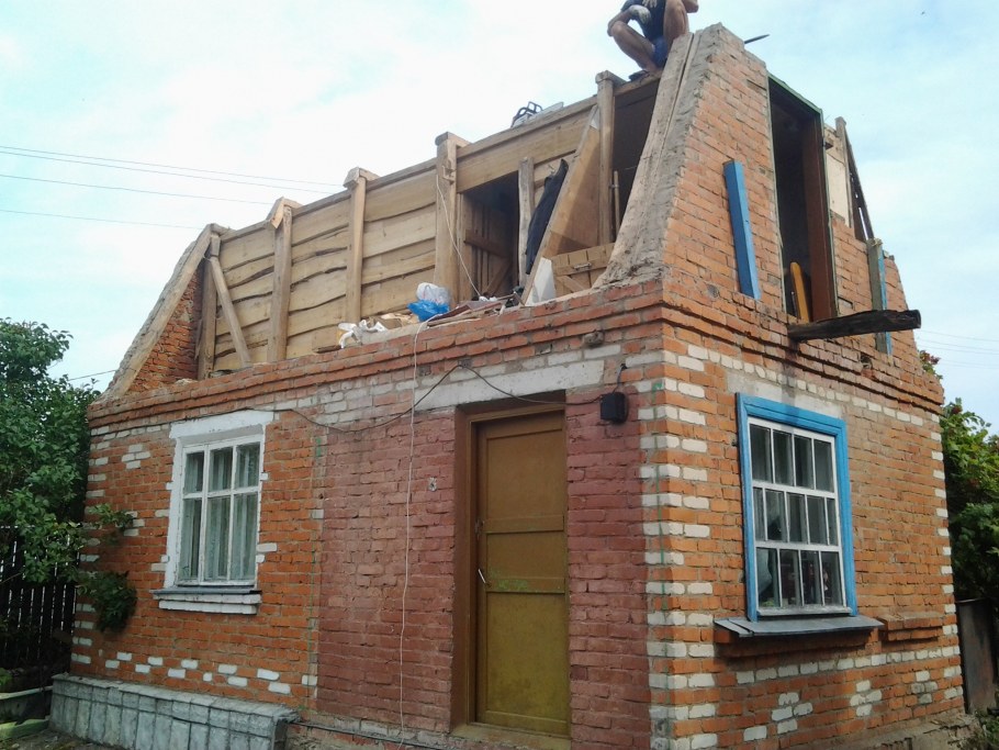 Отреставрированный кирпичный дом