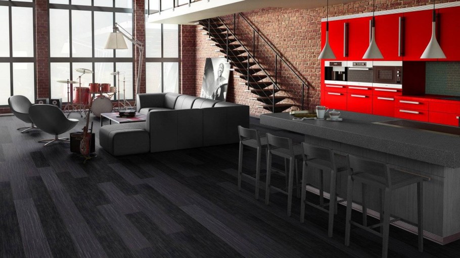 Ламинат черный Таркетт