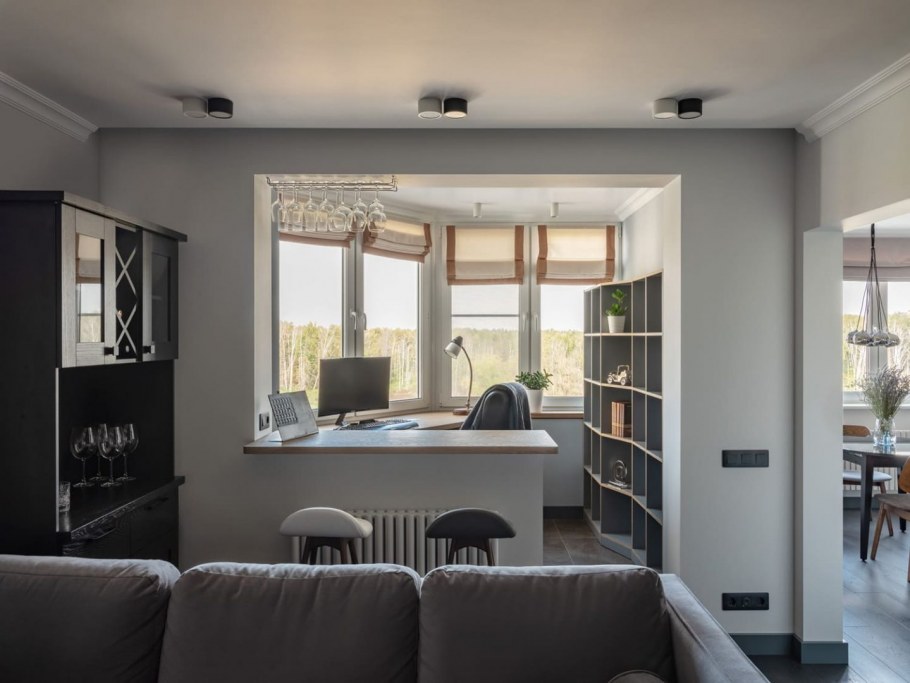 Кабинет на лоджии п44т