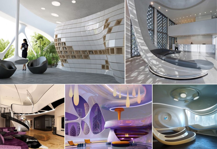 Необычный интерьер общественного здания