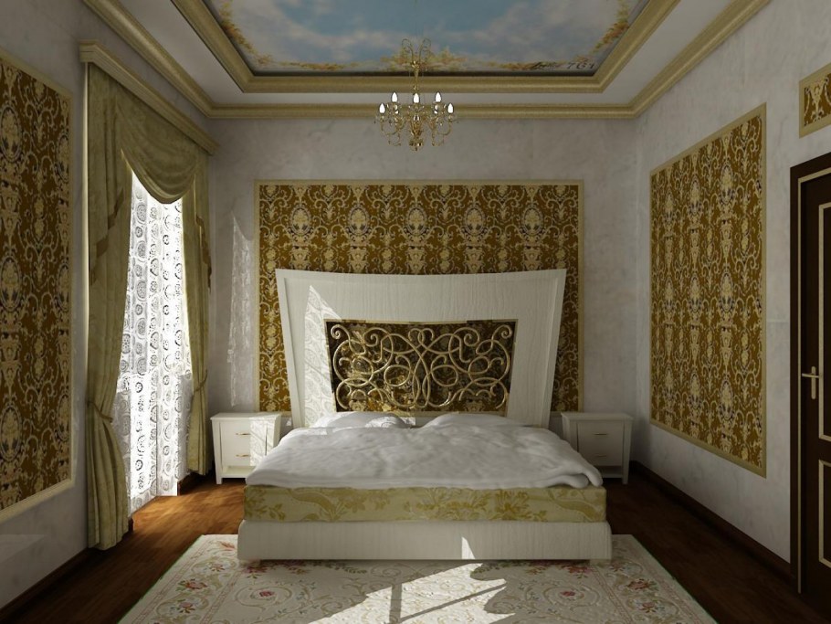 Спальня в стиле Ампир Барокко