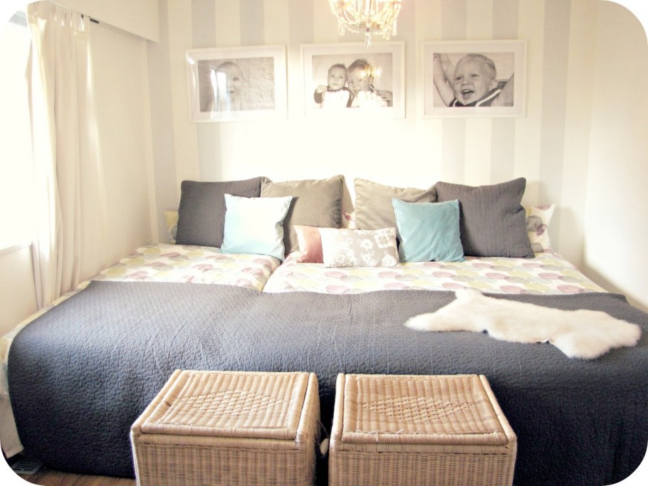 Двуспальная кровать с подголовником мягким