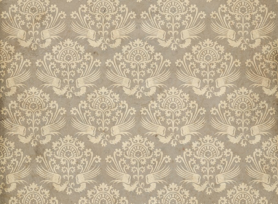 Белые обои с рисунком