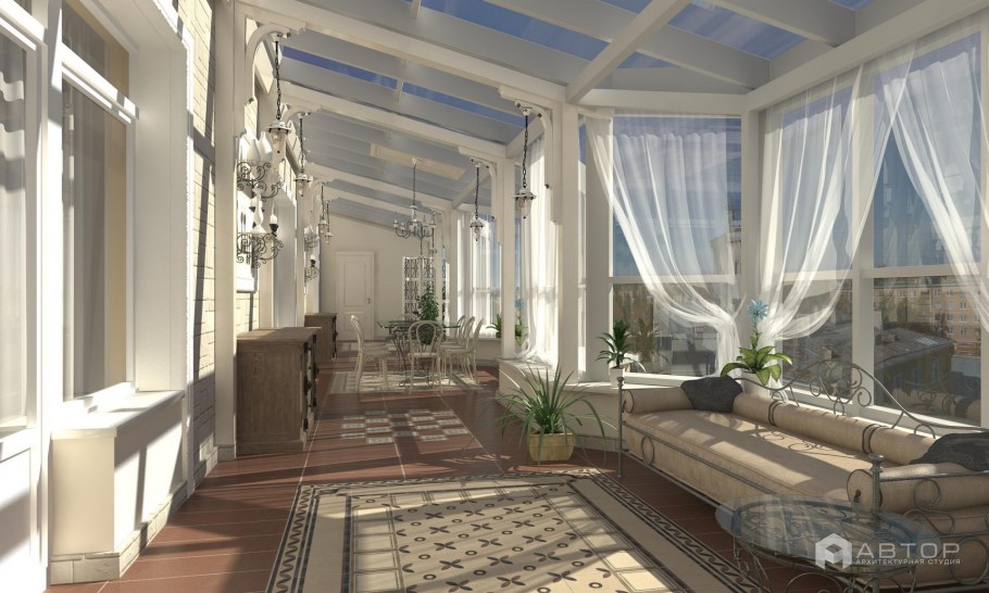 Зимний сад интерьер