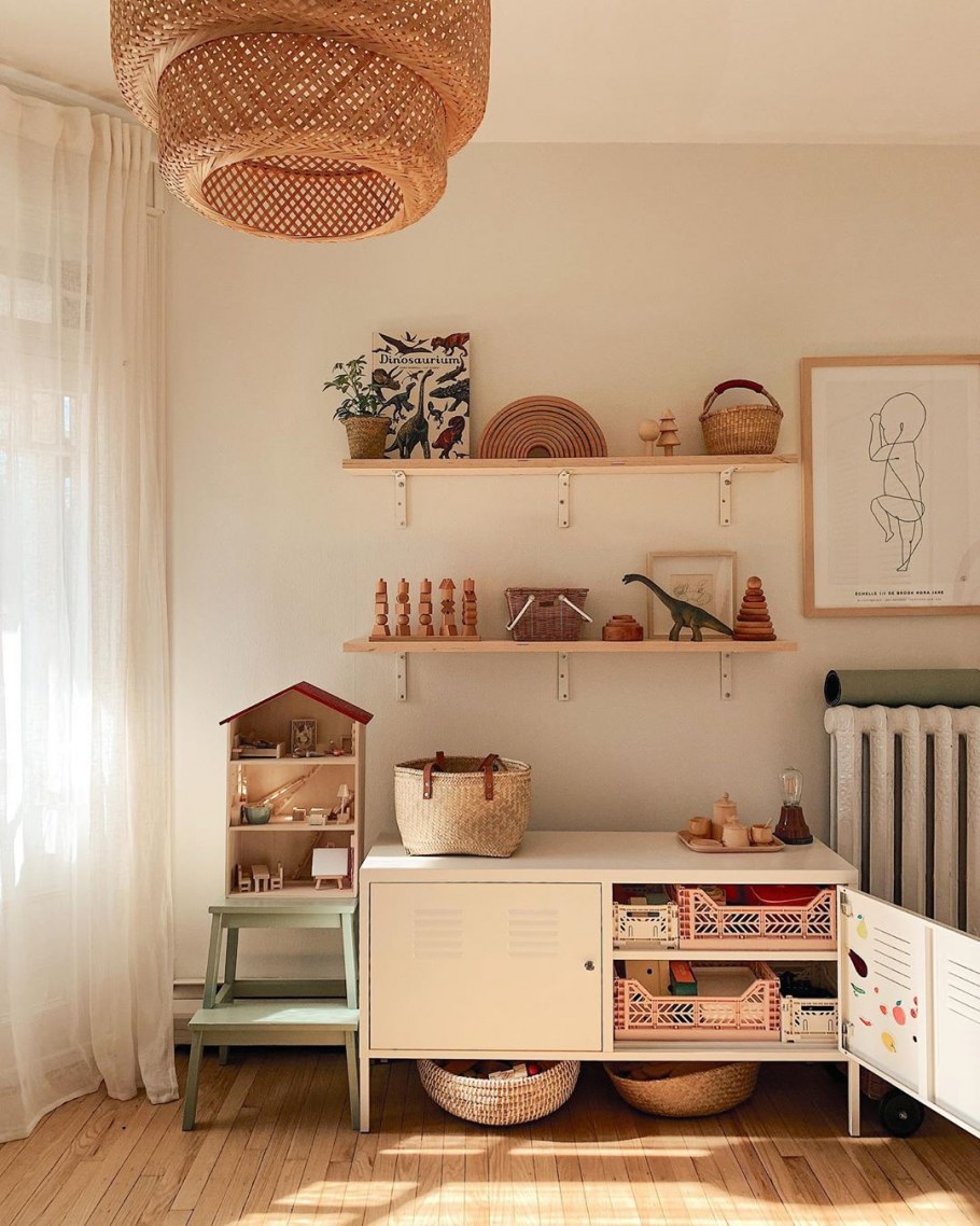 Кухня гостиная в стиле хюгге в загородном доме