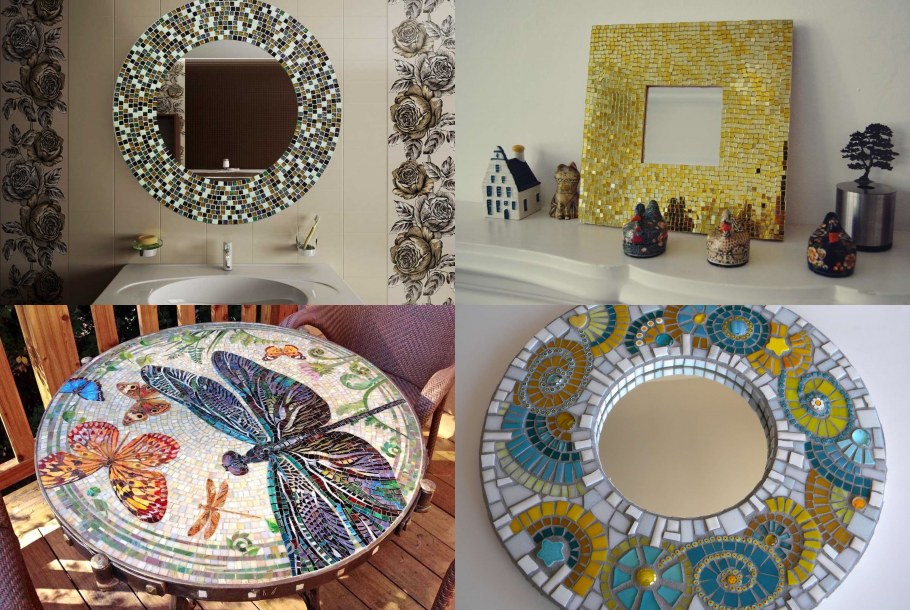 Мозаика в предметах интерьера