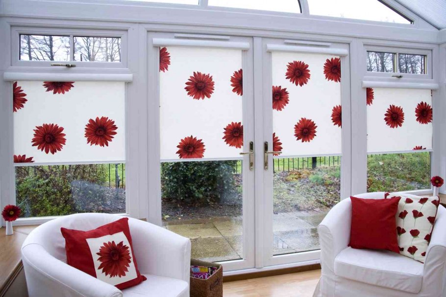 Шторы с рулонными шторами