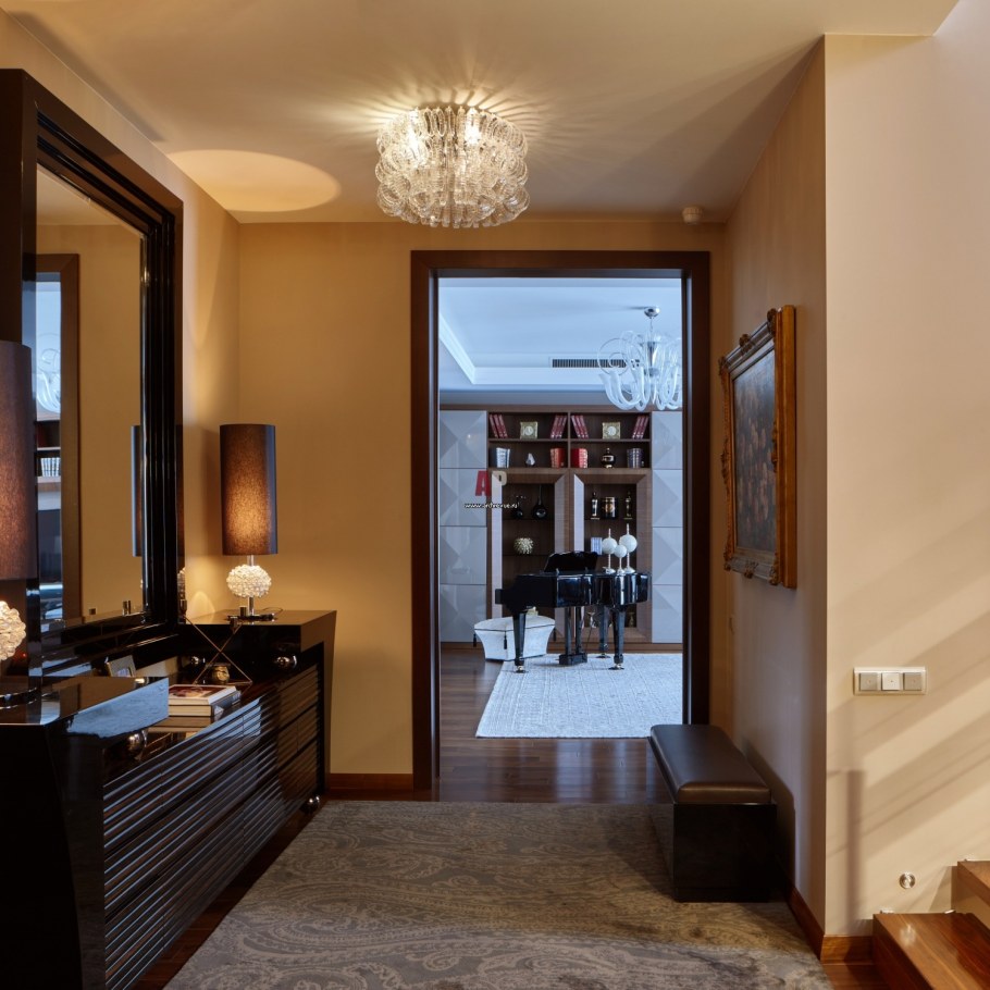 Таунхаус интерьер на закате