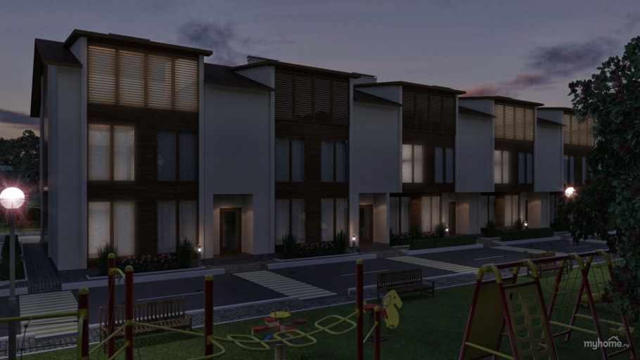 Таунхаус в минималистском стиле