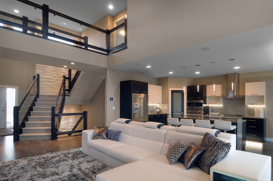 Дизайн интерьера таунхауса 3 этажа