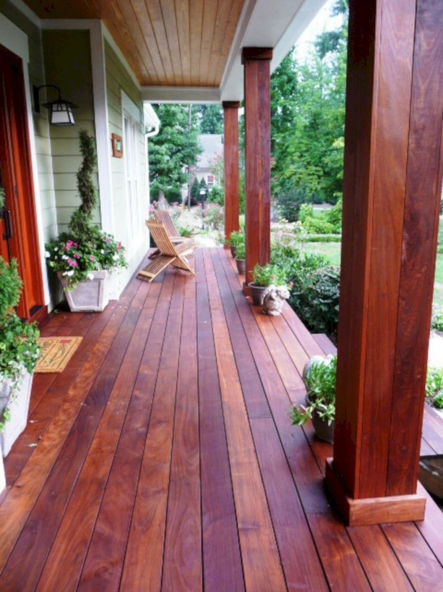 Терраса обшитая деревом