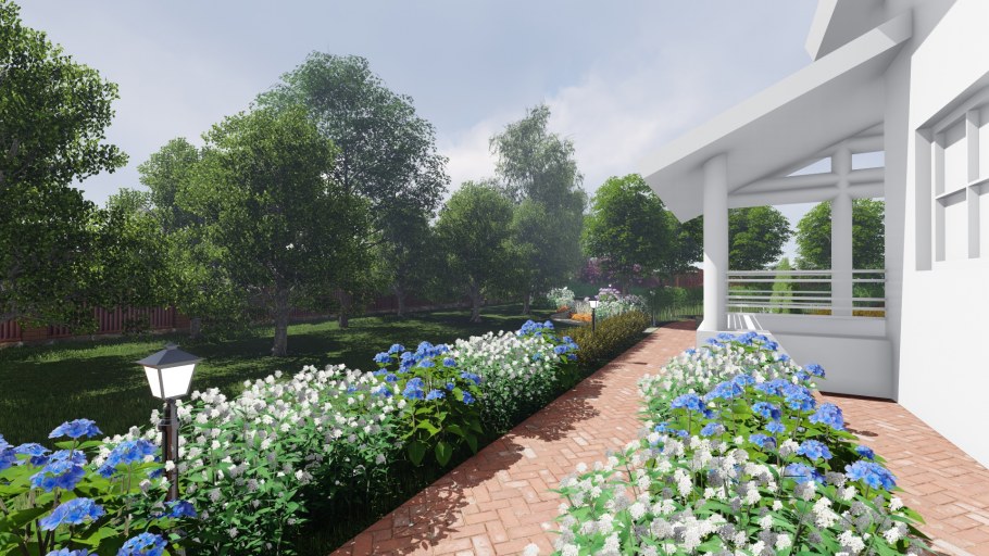 Миксбордер в регулярном стиле