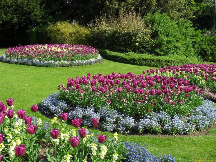 Круглая клумба