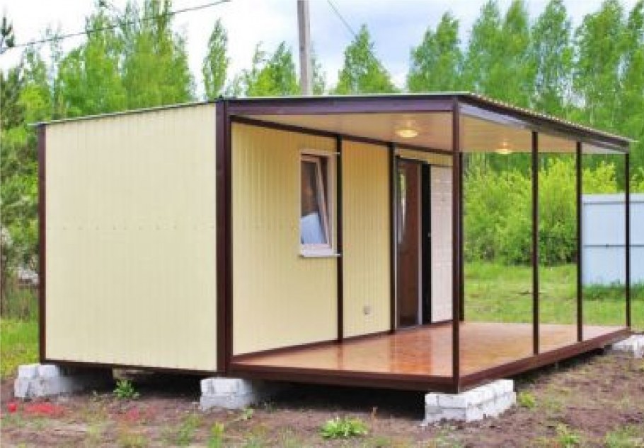 Бытовка с верандой