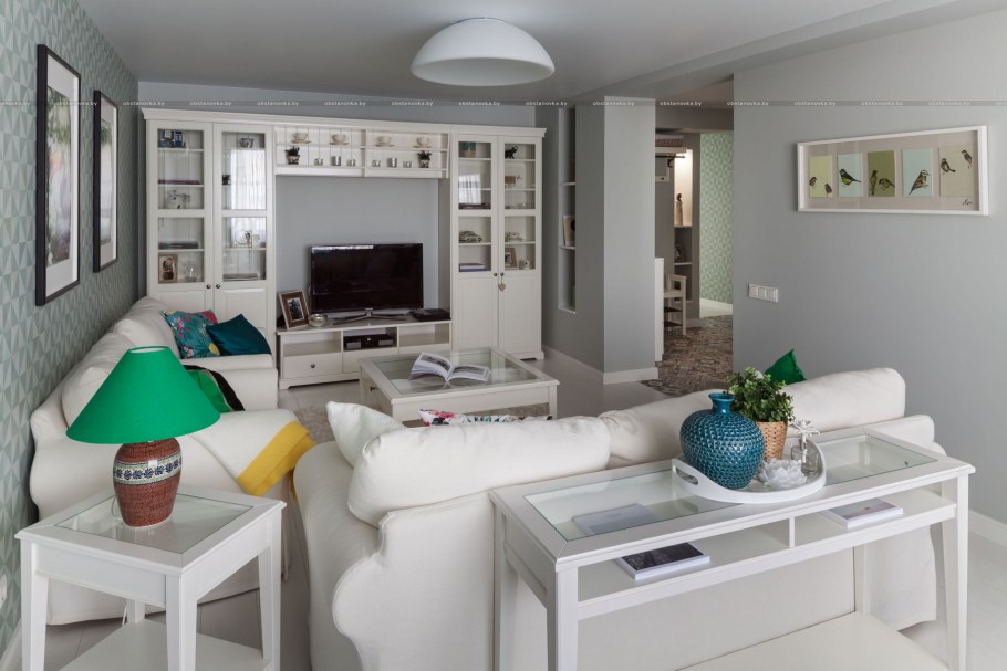 Гостиная 9 кв.м в стиле икеа