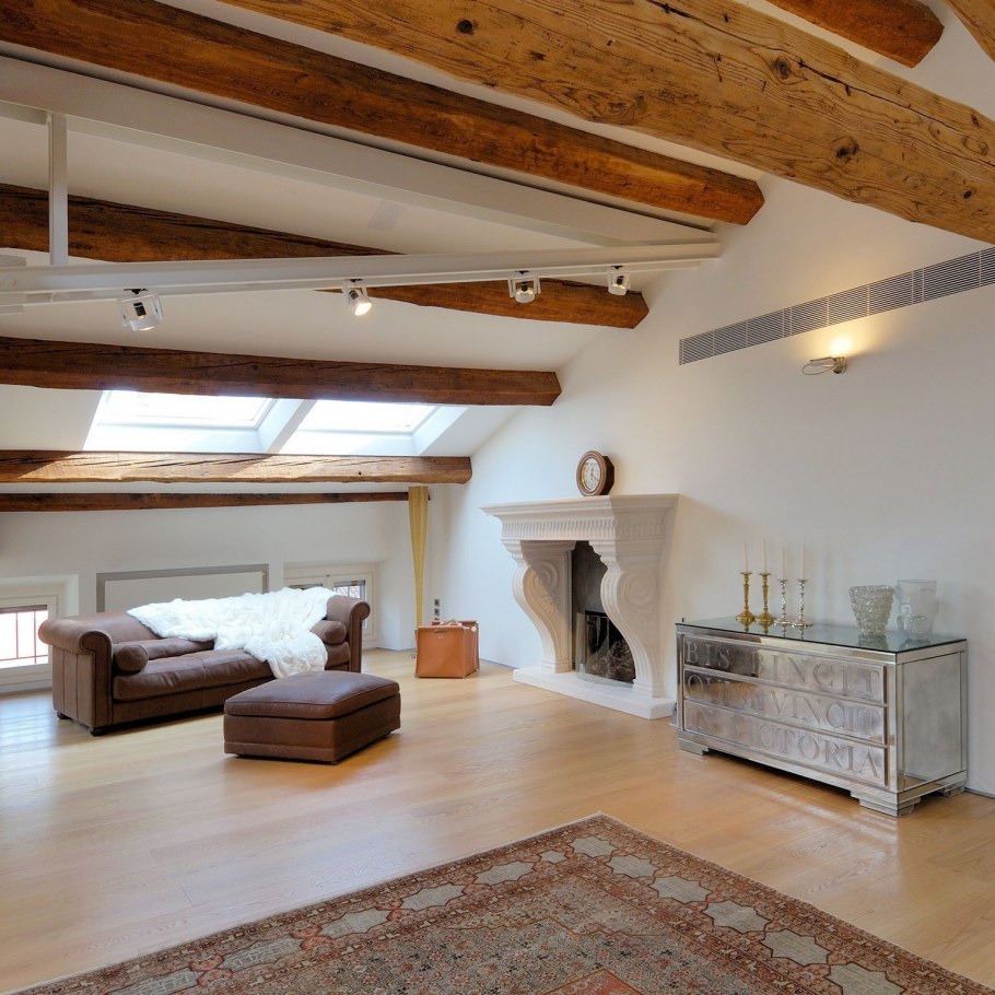 Балки в интерьере Минимализм